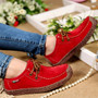 Lace-up Women Flats Comfortable Summer Loafers Women Shoes Breathable leather Sneakers Fashion Black Soft Casual Shoes Female