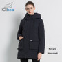 ICEbear 2019 New Winter Hooded Jacket Women's Coat Fashion Female Jacket Warm Winter women's Parkas Plus Size Clothing GWD19078I