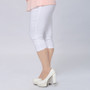 Good Quality Extra Large Size Women Capris Pants Super Stretch Summer Candy Color Plus Size Female Elastic Pants Calf length 6XL