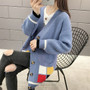 Winter Women Cardigan Sweater Autumn Long  Knitted Female Loose knitted Plus Size  sweater V Elasticity Thick Warm knit  Jacket