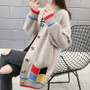 Winter Women Cardigan Sweater Autumn Long  Knitted Female Loose knitted Plus Size  sweater V Elasticity Thick Warm knit  Jacket