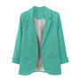 Women Blazers For Office Casual Elegant Slim Suit Nine Quarter Sleeve Blazer Plus Size 10 Colors Blazers bayan mont z0527