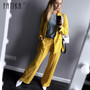 Fatika 2019 Spring Autumn Bright Color Blazer Notched Button Long Sleeve Office Outerwear Lady Blazers Women Clothing