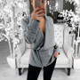 SFIT Women Cardigan Autumn Long Sleeve Irregular Short Female Grey Women Sweater Loose Ladies Coat Slim Outerwear Fashion