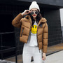 Women Down Jacket Winter Coat Hooded Female Letter Print Outerwear Warm Cotton Paded hooded clothing