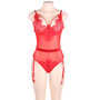 Body femme sexy teddy sheer mesh lady bodysuit plus size transparent sexy bodysuit lace women body suit rompers RE80266