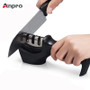 Anpro 1PC 3 Stages Professional Knife Sharpener Kitchen Sharpening Stone Tungsten Steel and Ceramic Kitchen Knives Accessories