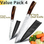 Kitchen Knife 8 inch Professional Japanese Chef Knives 7CR17 440C High Carbon Stainless Steel Meat Cleaver Slicer Santoku Knife