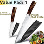 Kitchen Knife 8 inch Professional Japanese Chef Knives 7CR17 440C High Carbon Stainless Steel Meat Cleaver Slicer Santoku Knife