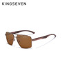 KINGSEVEN Aluminum Men's Sunglasse Polarized Lens Brand Red Design Temples Sun glasses Coating Mirror Glasses Oculos de sol 7719