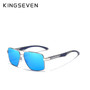 KINGSEVEN Aluminum Men's Sunglasse Polarized Lens Brand Red Design Temples Sun glasses Coating Mirror Glasses Oculos de sol 7719