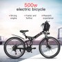 new electric bike 21 speed 10ah 48 v, 500 w,ebike built-in lithium battery, e bike electric bicycle 26 "electric off road cap