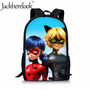 Jackherelook Girls School Bags Cartoon Ladybug Girl Print Primary Children Backpack School Women Rucksack Plecak Mochila Escolar