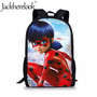 Jackherelook Girls School Bags Cartoon Ladybug Girl Print Primary Children Backpack School Women Rucksack Plecak Mochila Escolar