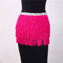 Sexy Belly Dance Hip Scarf Skirts Women Multi Layers Tassel Fringes Dancing Costume Chic Stage Performance Mini Skirts 10 Colors