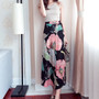 25 Colors 2019 Bohemian High Waist Floral Print Summer Skirts Womens Boho Asymmetrical Chiffon Skirt Maxi Long Skirts For Women