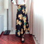 25 Colors 2019 Bohemian High Waist Floral Print Summer Skirts Womens Boho Asymmetrical Chiffon Skirt Maxi Long Skirts For Women