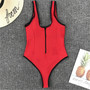 Bikini 2019 Swimming Suit For Women  Bathing Suit One-piece Swimsuit Sexy Pure Deep V Backless Swimwear Maillot De Bain Femme