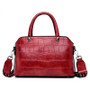 Fashion Plaid Shoulder Crossbody Bags For Women Patent Leather Handbags Designer Lady Tote Bag Women Messenger Bag