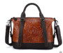 AETOO The new embossed rub color bag leather fashion leather handbag elegant retro real leather handbag women shoulder bag