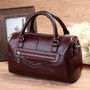 Vintage Women Genuine Leather Handbags Fashion Brand Cow Leather Messenger Shoulder Bags Bolsas Feminina High Quality Tote Bag