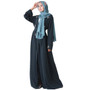 Muslim Diamonds Beading Cardigan Abaya Full Dress Kimono Long Robe Gowns Jubah Dubai Middle East Ramadan Arab Islamic Clothing