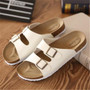 Fashion New Summer Cork Sandals Casual Men Mixed Color Flip Flops Shoes Zapatos Hombre Sandalias Plus Size 35-46 white black red