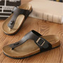 Fashion New Summer Cork Sandals Casual Men Mixed Color Flip Flops Shoes Zapatos Hombre Sandalias Plus Size 35-46 white black red