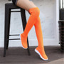 FeiYiTu 2019 New Women Sock Boots Stretch Fabric Shoes Slip On Over the Knee Boots Women Pumps Stiletto Boots For Womens 35-40