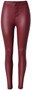 Autumn 2018 Ladies Trousers Womens Solid Wine Red PU Leather Pencil Pants Women Slim Leggings Female High Waist Pantalon Femme
