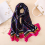 2019 luxury brand Women Silk scarf Beach Shawl and Echarpe summer Wrap Designer scarves Plus Size female beach stoles bandana