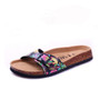 YIERFA New 2019 Summer Men Sandals Cork Slippers Casual Flip Flops Outdoor Shoes Print Mixed Colors Slides Plus Size 35-43