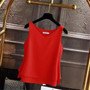 2019 Fashion Brand Women's blouse Summer sleeveless Chiffon shirt Solid  V-neck Casual blouse Plus Size 4XL Loose Female Top