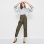 Vero Moda 2019 Spring Summer New Cotton-rich Casual Crop Pants |318250520