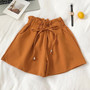 TIGENA Elastic High Waist Shorts Women 2019 Summer Korean Casual Belt Pocket Booty Shorts Female Wide Leg Hot Short Pants Ladies