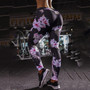 Floral pattern Print Leggings Fitness Leggings For Women Sporting Workout Leggins Jogging Elastic Slim Pants athleisure feminine