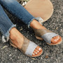 Vintage British Style Multicolor Fashion Female Women Lady Girl Casual Peep Toe Sandals Low Square Heels Ankle Sandal Shoes A437