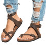 Woman Sandals 2019 Summer Flat Sandals Roman Belt Buckle Shoes Casual Female Gladiator Sandals Ladies Sandalia Feminina