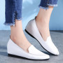 CYOSO 2019 New High Heels Women Shoes Casual Leather Platform Shoes Woman Wedges Shoes Loafers Heigh Increasing Zapatos Mujer