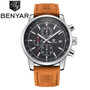 BENYAR Watches Men Luxury Brand Quartz Watch Fashion Chronograph Watch Reloj Hombre Sport Clock Male Hour Relogio Masculino