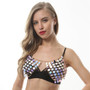 Sexy metal Chest chain Crop Tops Women Summer Beach Halter Colorful Sequins Sparkling Nightclub queen Party cropped Tank top bra