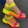 Sarairis 2020 INS Hot Sale multi colors Big size 43 casual Shoes Woman Flat Dropship Comfortable Sandals Female