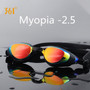 361 Myopia Swimming Goggles Prescription Swimming Glasses for Pool Mirrored Diopter Swim Goggle for Adult Men Women Children