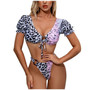 2020 Sexy Bikini Leopard Print Ruffled Bikinis Swimwear Women Female Bathing Swimsuit Brazilian Biquini Beach Wear#3