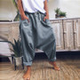 Fashion Harem Pants Women Casual Hip Hop Loose Trousers With Pocket Solid Color Vintage Joggers Wide Leg Pants Women 2020 Capris