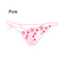 1PC Lady Erotic Lingerie Sexy Lace Flowers Panties Low Waist G-string Transparent T-back Briefs Women Charming Thongs Underwear