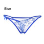 1PC Lady Erotic Lingerie Sexy Lace Flowers Panties Low Waist G-string Transparent T-back Briefs Women Charming Thongs Underwear