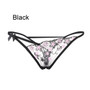 1PC Lady Erotic Lingerie Sexy Lace Flowers Panties Low Waist G-string Transparent T-back Briefs Women Charming Thongs Underwear