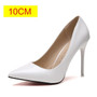 2019 HOT Women Shoes Pointed Toe Pumps Patent Leather Dress  High Heels Boat Shoes Wedding Shoes Zapatos Mujer Blue White