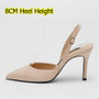 Narrow Band Women Sandal High Quality Elegant Thin High Heel Sandals Vintage Pointed Toe Gladiator Ladies Women Slides A0055